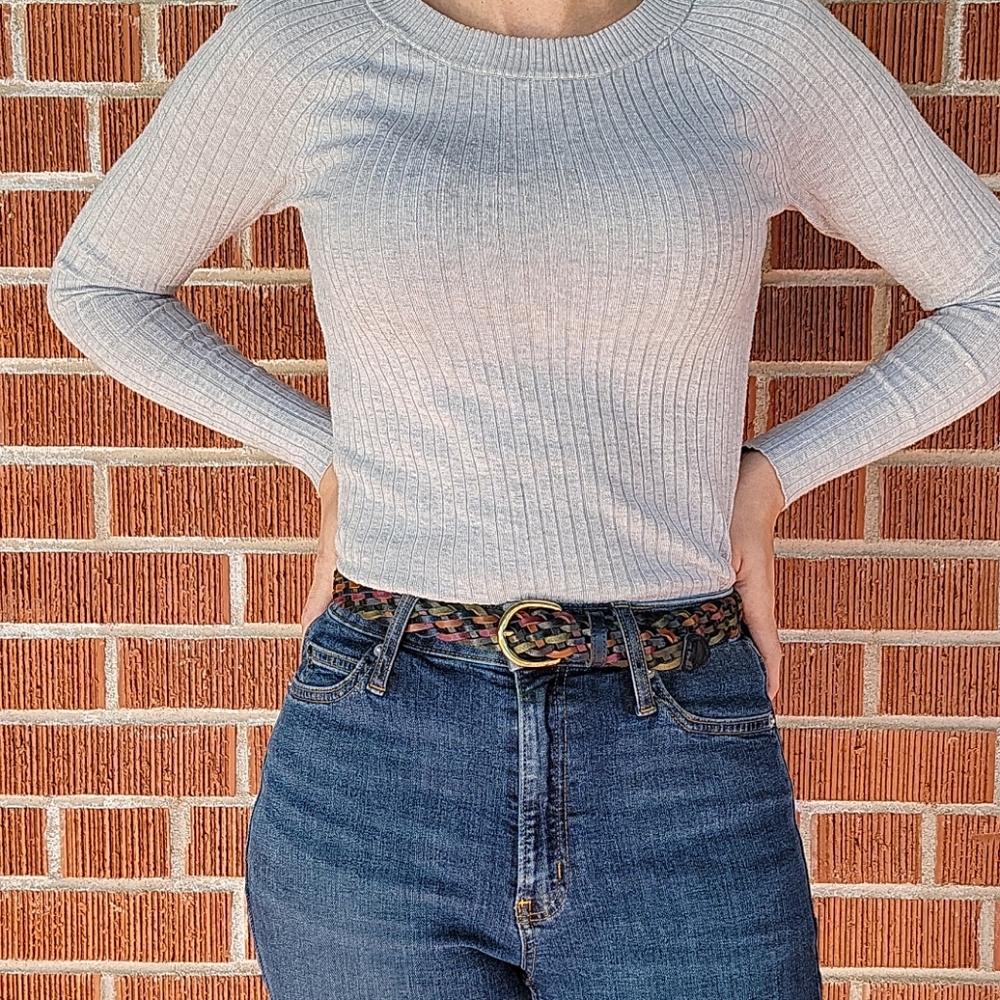 VTG 90s Multicolored Weave Belt